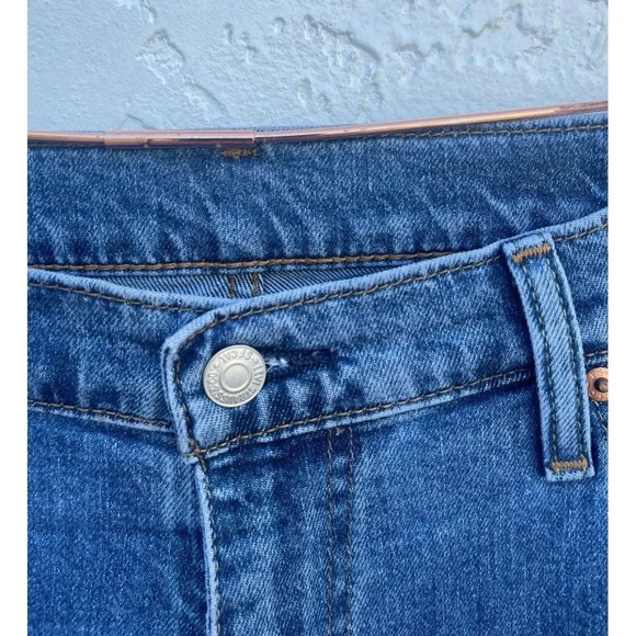 Levis Mens Mid Rise Straight Leg Denim Jeans Blue Sz W38 L30 - Picture 3 of 14